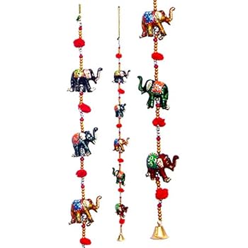 Suspension Déco Éléphants Inde – Artisanale – Gribouille Import – Maison