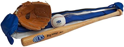 Aresson Softball Senior Compact Set Bat Ball Bag Glove in Carry Case rrp£48