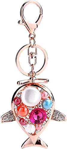 Wgwioo Crystal Keyring Multicolor Whale Car Ornaments Phone Strap Keychain Gift?Pack Of 2? Picture Color