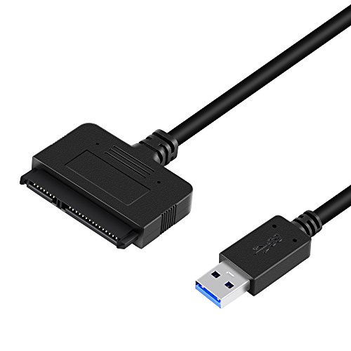 V.TOP USB 3.1 zu SATA III Adapter Kabel mit UASP - USB 3.1 auf SATA für 2,5" SSD, Adapter für SATA III Festplatte