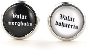 Valar Morghulis by SCHMUCKZUCKER Small Stud Earrings Fashion Jewellery Silver Tone 12 MM