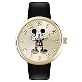 Mickey Mouse Unisex-Uhr Analog Quarz mit Polyurethanarmband – MK1443