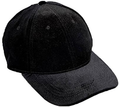 Really Nice Black velvet baseball cap - trendy celebrity velvet hat - Hollywood party wear- London night life