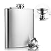Produktbild Edelstahl Flachmann, innislink Design Taschenflachmann Taschenflasche Flachmann 8 oz. ( 227 ml ) Mini-Trichter Stylische-Trinkflasche , Silber