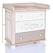 Chest of Drawers OWLS creme brown with 3 Drawers and a Baby Changing Table Unit