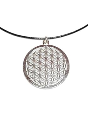 Blume des Lebens - Anhänger mit Kette