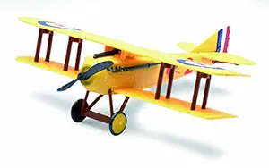 New Ray Sky Pilot, 1:35 Scale, Spad S VII Airplane with Plastic Stand (Yellow)