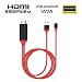 Produktbild Pad Phone to HDMI Kabel Adapter 6.6ft/2M Full HD 1080P |for Phone (ios) 8/X/6/6s/7/7plus/Pad Mini air3/4|TV Projektor