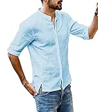 Freizeithemd: Leichter Stoff für alle Jahreszeiten, toll zum täglichen Tragen, Arbeitshemd Kurzarm, Urlaub. Home, Strand, Office, Party, Club, Schule, etc. Stil ist perfekt für die Paarung mit Casual Hosen, Leggings oder Denim-Hosen!