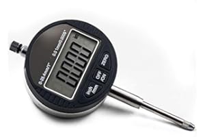 Oudtinz Indicateur numérique à cadran 0,01 mm / 0,0005" - Plage de test de 0 à 25,4 mm - Indicateurs de test électronique