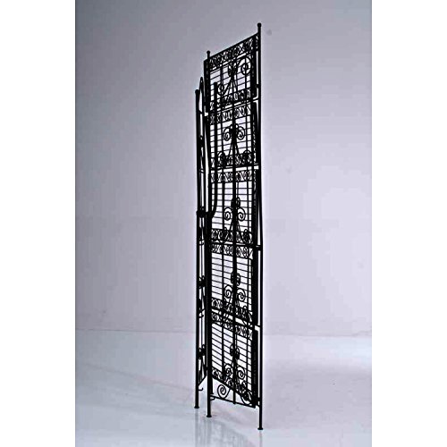CLP Eisenregal CIARA, Metall-Standregal, 5 Böden, 170 x 75 x 35 cm, klappbar schwarz - 9