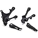 Rider Front Passenger Footrests Foot Pegs Motor Foot Rests 2PCS Fit For Kawasaki ZX-6R 2005 2006 2007 2008