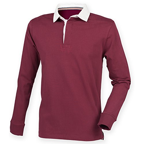 Front RowMens Premium Long Sleeve Rugby Shirt/Top