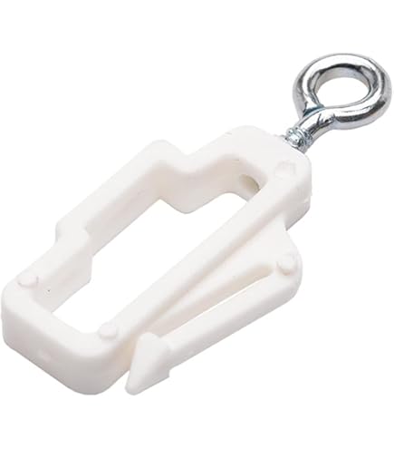 DCQQ 100 PCS Glisseurs Pour Rail à Rideau Coulissant - Crochet De Tringle Pour Fenêtre, Porte Et Douche