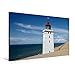 Produktbild Calvendo Premium Textil-Leinwand 90 cm x 60 cm Quer, Ein Motiv aus Dem Kalender Leuchttürme in Dänemark | Wandbild, Bild auf Keilrahmen, Fertigbild auf Echter Leinwand, Leinwanddruck Orte Orte