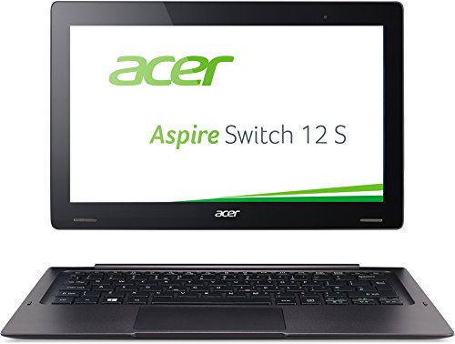 Preisvergleich Produktbild Acer Aspire Switch 12 S (SW7-272) 31,7 cm (12,5 Zoll Full HD IPS) Convertible Laptop (Intel Core m5-6Y54, 8GB RAM, 256GB SSD, Intel HD Graphics 515, Win 10 Home) schwarz