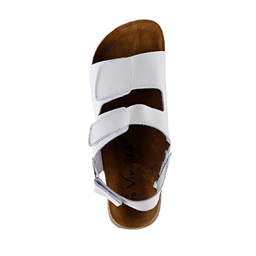 Vivality Herren Tieffußbett Sandalen ESD weiss - 6