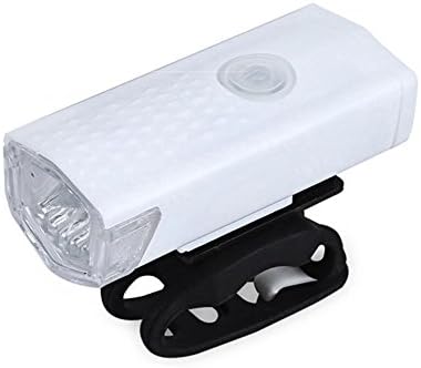 Bicycle Light Set USB Rechargeable, LED Headlight, IP65 Waterproof Black, White,White
