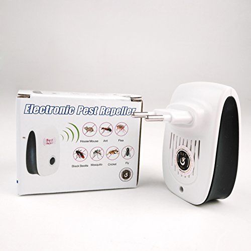 Mächtig Ultraschall Schädlingsbekämpfer Ideal Innen Electro Magnetic Pest Ablehnen Laufwerk Insekt Rejector für Moskitos Mäuse Kakerlaken Nagetiere Ameisen Schaben Spinnen Midge Rat (1) - 7