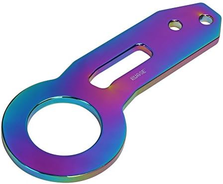 Rupse Aluminum Alloy Car Tow Hook Auto Trailer Ring JDM Chrome (Car Rear Trailer Ring)