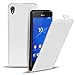 Produktbild Sony Xperia Z3 PU Leder Hülle, Conie Mobile FlipCase, Klapptasche Handytasche Schutzülle Premium Fliptasche in Weiss