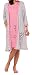 Happy Mama Women's Maternity Hospital Gown Robe Nightie Set Labour & Birth. 773p (Pink, UK 14, L)