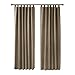 Produktbild Deconovo Verdunkelungsvorhang Schlaufen Gardinen Blickdicht Vorhang Blickdicht Schlaufen 214x132 cm Taupe 2er Set