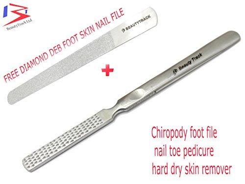 New Chiropody Foot File Nail Toe Pedicure Hard Dry Skin Remover 7" CE Come With Free Diamond Deb File Special Offer Only on Amazon Hurry While Stock Last!!