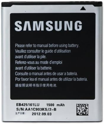 EB425161LU ORIGINAL BATTERY FOR SAMSUNG GALAXY ACE 2 I8160-GALAXY S DUOS S7562/TREND S7560 GALAXY 1500 mAh LI-ION BULK
