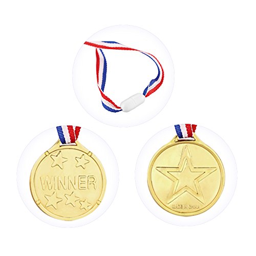 Josure 12 Stück Kinder Siegermedaillen Golden Medaillen für Kinder Preise - 3