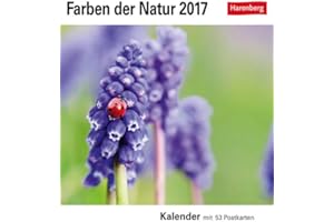 Farben der Natur Postkartenkalender 2024. Farbenprächtige Naturaufnahmen in einem Fotokalender im Postkartenformat. Tischkalender zum Aufstellen mit 53 Postkarten: Wochenkalender mit 53 Postkarten