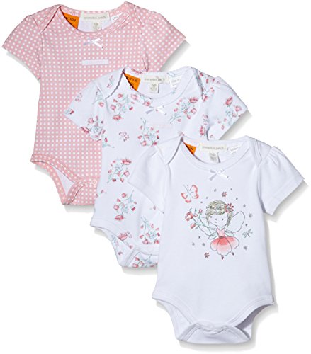 Pumpkin Patch Unisex Baby 3 Pack Bodysuit, Clean White, 6-9 Months (Manufacturer Size:6-12M)