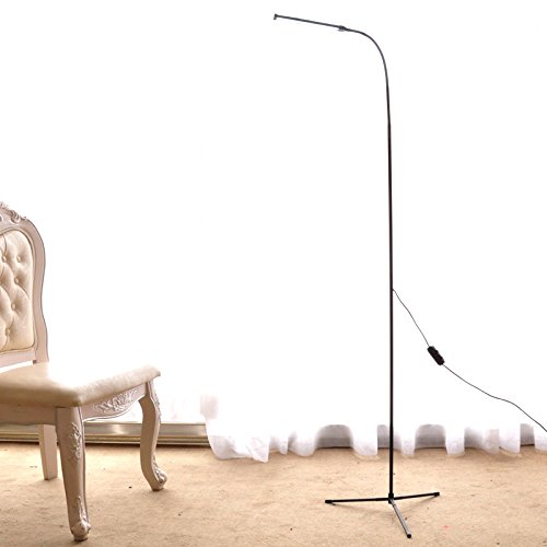 Dimmable LED Floor Standing Lamp Reading Light for Living Room Bedroom with 1.5M Length USB LINE , 4 Level Adjustments Two-stage dimming, USB 8W 800 Lumens Brightness 3500K Warm Light & 6000K
