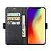 Produktbild Big-Mountain Leder Case Cover Für iPhone XR 6.1 Zoll | Magnetischer Schlag Mappen Karten Kartenhalter Flip Wallet Hülle | Luxus Fall Standing Klapphülle Schlag Mappen Abdeckung (Schwarz)