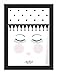 Produktbild Miss Etoile Bild mit schwarzem Rahmen 'Eyes and dots'