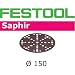 Produktbild FESTOOL MJ2 Schleifscheiben Saphir STF Ø150/48, P24, 25Stk. * 575194