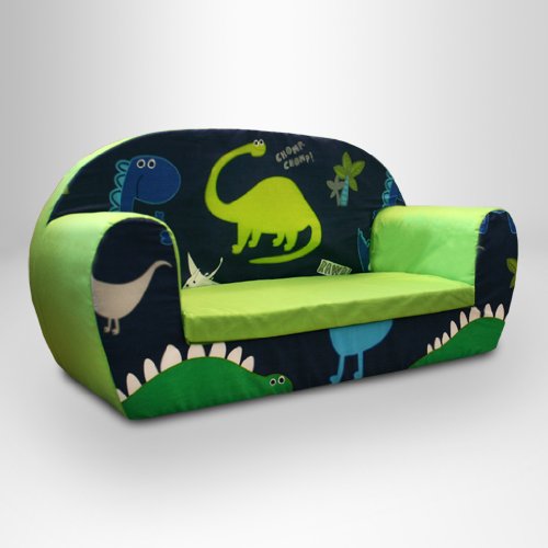 Ready Steady Bed Childrens Foam Sofa, Dino in the Dark