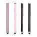 Produktbild MoKo Stylus Stift - [4 Stü.] 8mm Durchmesser Eingabestift Kapazitanzstift für Tablet Handy (iPad, iPhoneXR/XS/XS MAX/X/8/8 Plus,Samsung Galaxy Note 8/Note 9/S10/S10+/S10e), Rose Golden/Schwarz