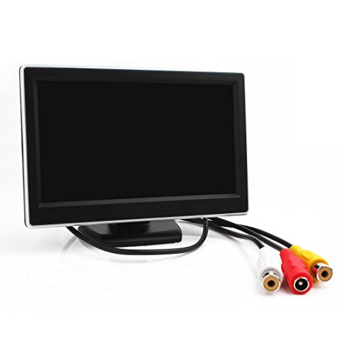 ePathChina® 5 Zoll TFT LCD Digital Auto Sicherheits View Monitor mit Auto Rückfahrkameras 2 Video-Eingang, Hochauflösende Bilder & Vollfarb-LCD-Display mit Hintergrundbeleuchtung für Auto-DVD / Kamera / VCD / GPS / anderen Videogeräten - 2