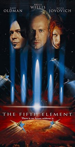 "The Fifth Element" Movie Poster (1997, Luc Besson, Bruce Willis, Milla Jovovich, Gary Oldman, Ian Holm, Chris Tucker) [A2 Size 42.0 x 59.4 cm, 16.53 x 23.39 inches]