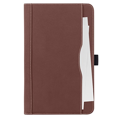 Galaxy Tab A 10.1 Hülle, E-Tree Smart Hülle Schutzhülle Tasche Folio PU-lederne Cover für Samsung Galaxy Tab A 10.1″ (SM-T580 / T585) Tablet – Braun - 3