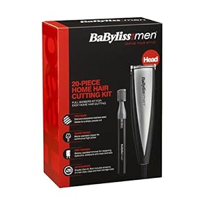 BaByliss Home Hair Cutting Kit for Men - 20 Piece, Black/Stainless Steel - Image 4
