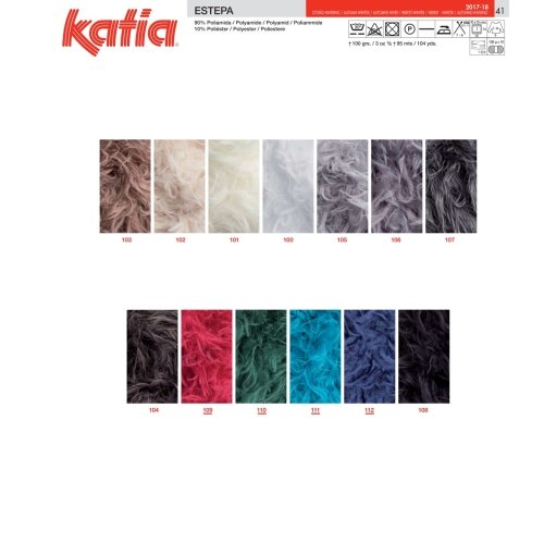 Katia Estepa – Farbe: Blanco (100) – 100 g / ca. 95 m Wolle - 3
