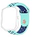 Produktbild Fitbit Blaze Armband,Vandarui Silikon Sportarmband Uhrenarmband Uhr Erstatzband für Fitbit Blaze Smartwatch Zur Herzfrequenz und Fitnessaufzeichnung (M/L Grün / blau)