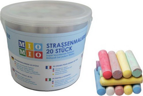 Preisvergleich Produktbild MioMio, Straßenkreide, 20 Stück im Eimer, 1 Set