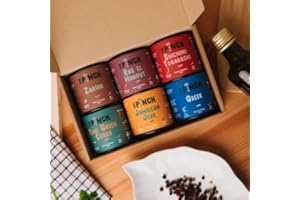 THE PINCH Caja"Explorador de Sabores" con 6 Especias Exóticas del Mundo – Set de Sabores Únicos y Exclusivos para Amantes de la Cocina y Viajeros Gastronómicos. Ideal para Regalo Gourmet.