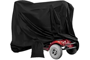 ADIFARE 170X61X117cm Heavy Duty Mobility Scooter Covers with Storage Bag, Waterproof 190D Oxford Motorbike Protect Cover Anti-uv Non-slip Electric Chair Covers Easy to Clean for Indoor Outdoor Garden Patio