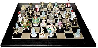 Preisvergleich Produktbild Asterix Schachspiel mit ca 10cm großen Metallfiguren, 250 limiti