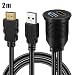 Produktbild kelihood Verlängerungskabel Auto Boot Kabel Zubehör Wasserdichte Auto-Unterputzmontage Rundes USB 3.0 HDMI Zu HDMI + USB3.0 AUX Extension Dash Panel