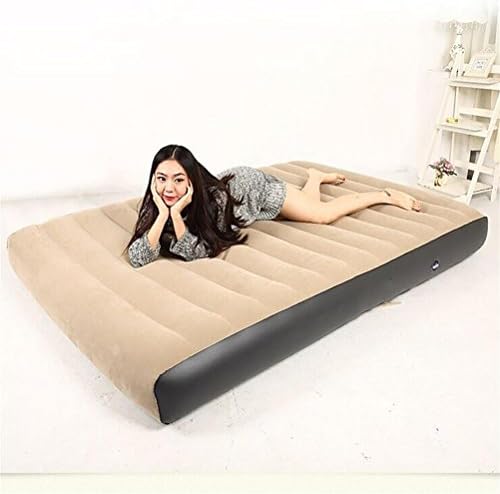 RUIRUI Rest Airbed with Built-in Pillow and Electric Pump ,Queen 203 ×137 ×22 cm